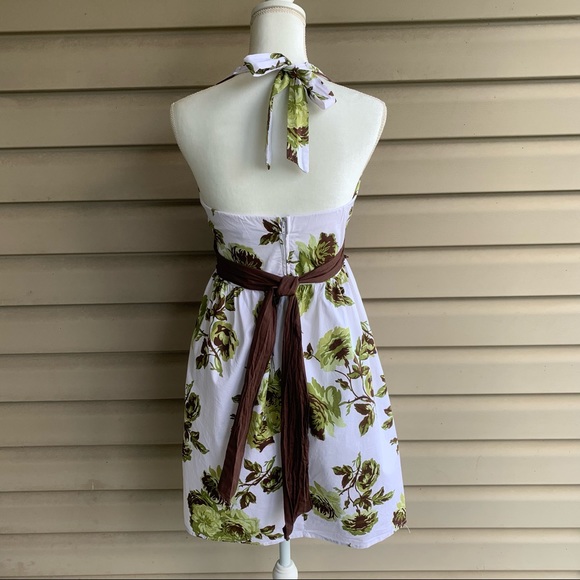 •City Triangles•Halter Floral Print Dress - Size 9 - Picture 5 of 8